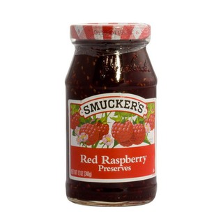 Smucker Red Raspberry Jam 340g สมัคเกอร์แยมเรดราสเบอร์รี่ 340 กรัม