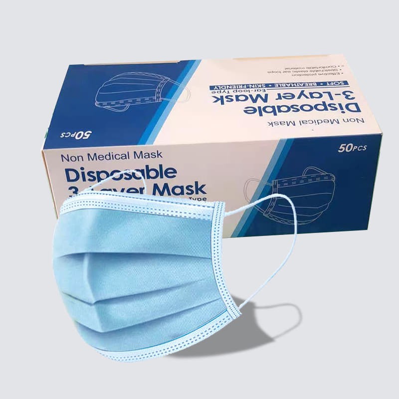 หน้ากากอนามัย (ส่งในไทย) face mask 3 ชั้น ผ้าปิดจมูกอนามัย 1 กล่องมี 50 ชิ้น