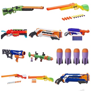 ปืนnerf ลูกซอง ยิงจรวด  มือสอง ของแท้  ปืนของเล่น เด็ก RPG  ยิงดี แถมลูกทุกกระบอก nerf XSHOT AirWarrior