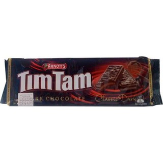 Tim Tam Dark Chocolate Biscuit 200g  ทิมแทมบิสกิตดาร์กช็อกโกแลต 200 กรัม