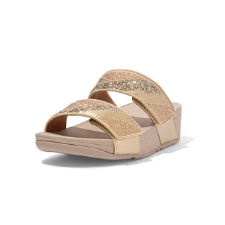 FITFLOP รองเท้าลำลองผู้หญิง MINA OMBRE GLITTER รุ่น DN6-010 สี GOLD รองเท้าผู้หญิง