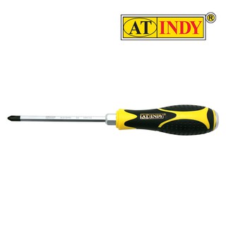 AT INDY Screwdriver With Cap ไขควงปากแบน, แฉก 5 นิ้ว (ด้ามตอกได้) AD253,AD254