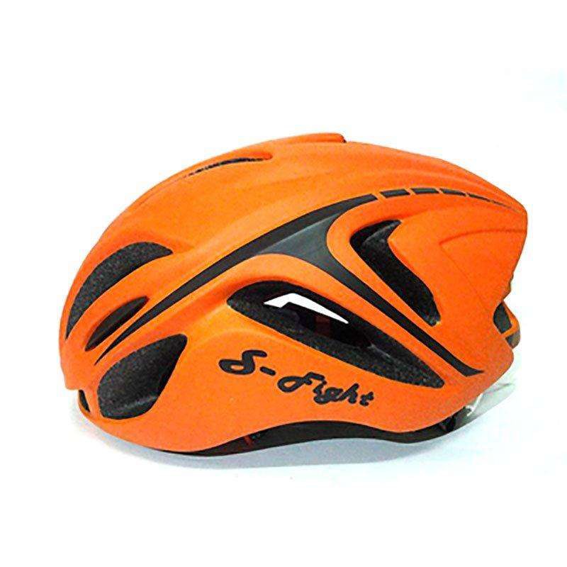 หมวกจักรยานเกรดเอ สีส้ม S-Fight