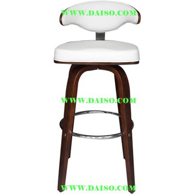 Dasio เก้าอี้บาร์ไม้ดัด ขาไม้ เก้าอี้บาร์ไม้วีเนียร์ ปรับระดับไม่ได้ รุ่น BCD-154