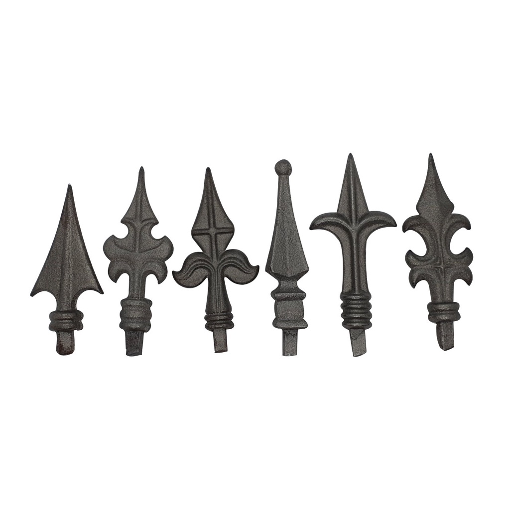 BIHหัวเสารั้วและประตูเหล็กหล่อขนาด1/2นิ้วเบอร์4จำนวน50ตัว