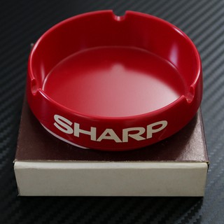 ที่เขี่ยบุหรี่ SHARP สีแดง งานเก่าเก็บ ไม่ผ่านการใช้งาน JAPAN