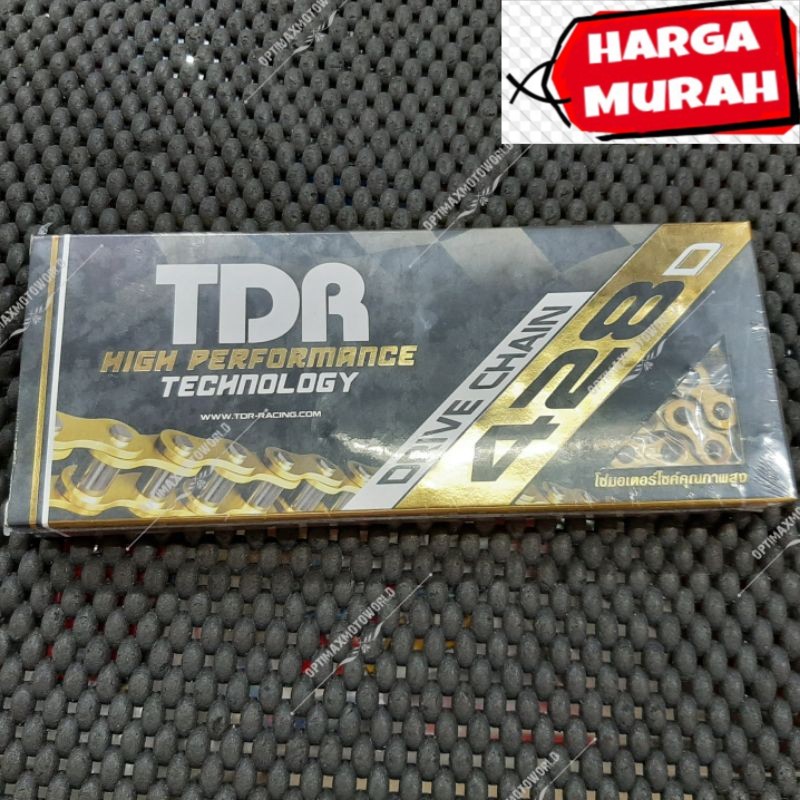 TDR 428D-140 โซ่ลูกกลิ้งสีทอง โซ่ลูกกลิ้ง TDR 428D-140 สีทอง
