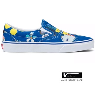 VANS SLIP ON X SPONGEBOB  ALOHABOB BLUE Sneakers สินค้ามีประกันแท้