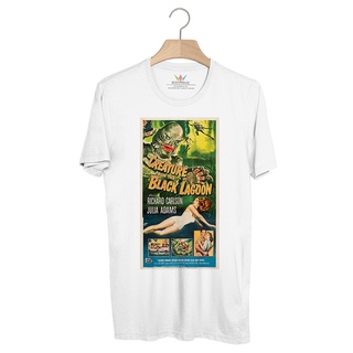 BP734 เสื้อยืด Horror Movie Retro Poster : Creature from the Black Lagoon