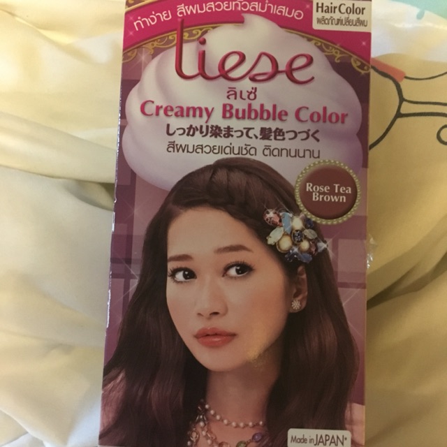 Liese creamy bubble color สี rose tea brown