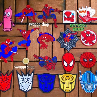 ตัวรีด ชิ้นละ25บาท ตัวรีดติดเสื้อ สไปเดอร์แมน spiderman ซุปเปอร์ฮีโร่