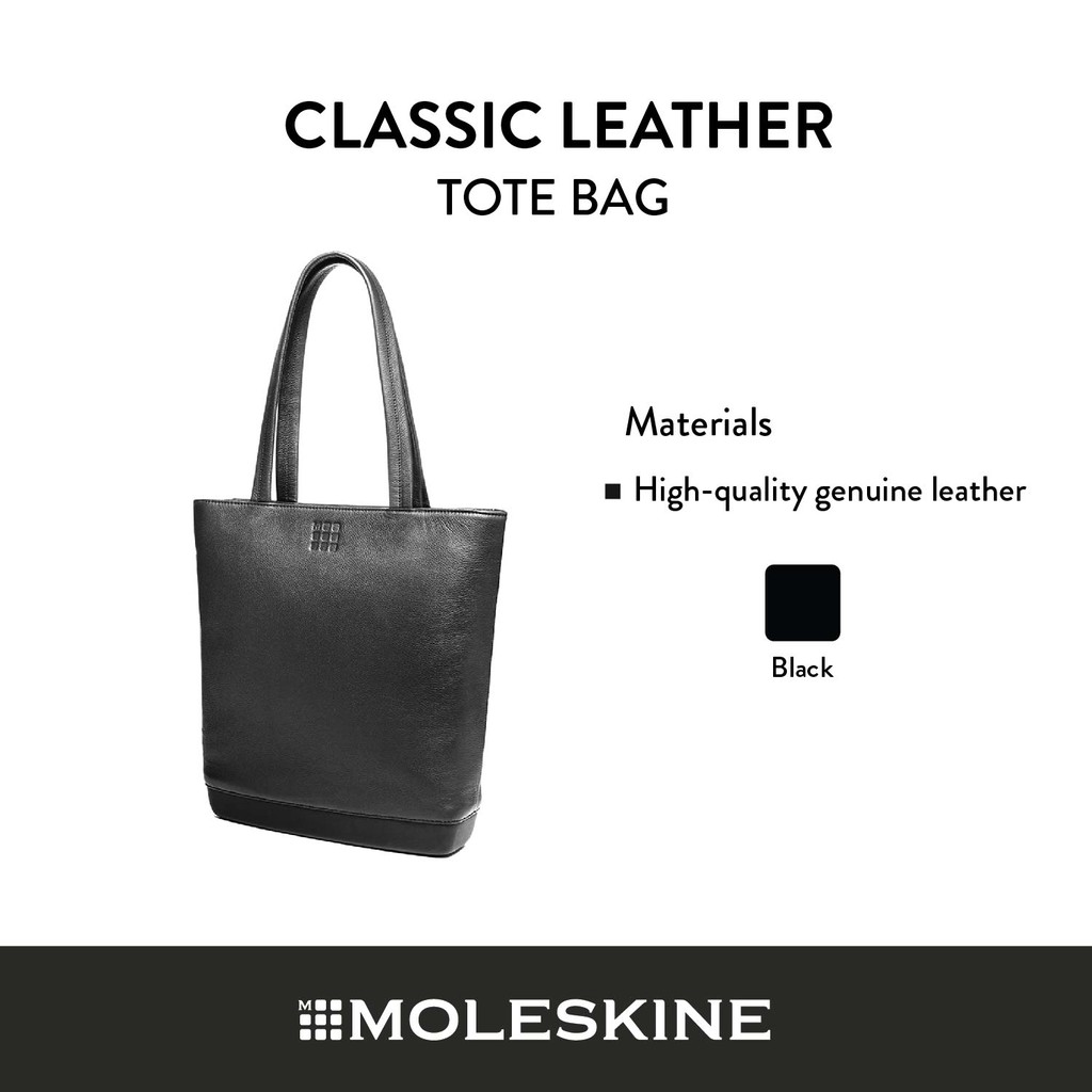 Moleskine กระเป๋าโท้ท (Tote Bag) รุ่น Classic Leather ET74UTOBK (สีดำ