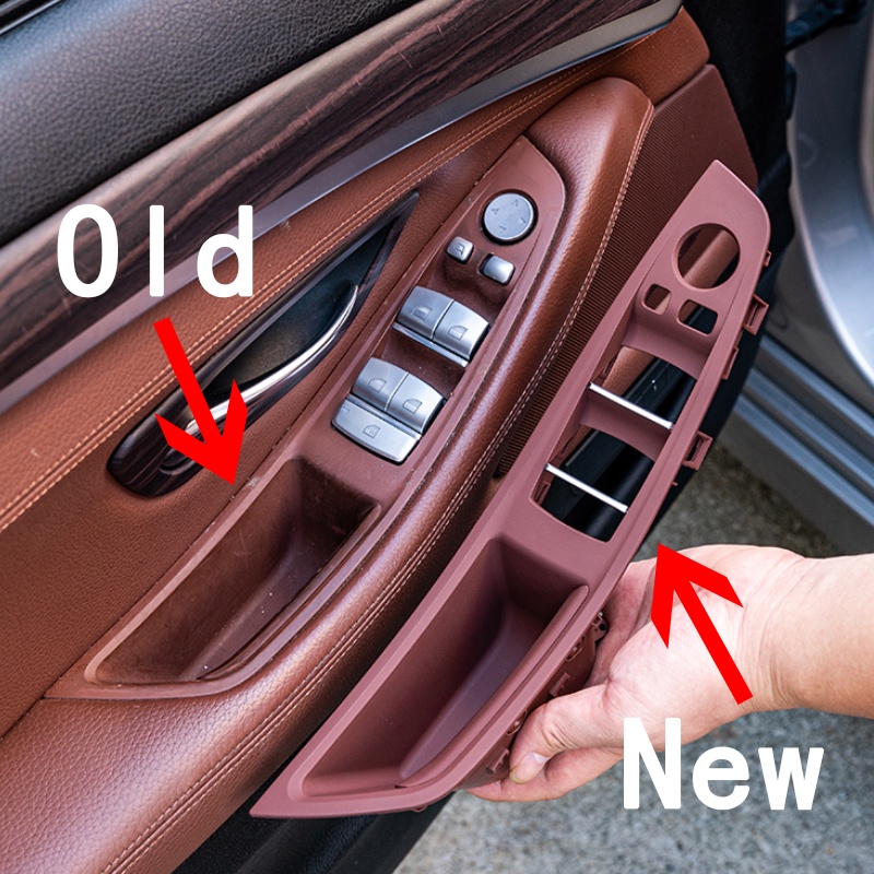 BMW 5 Series F10 F11 Car Interior Door Handle Panel Inner Handle Pull Trim Original Left Hand Drive LHD Grey Beige Black