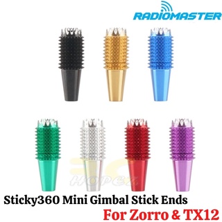 Radiomaster - Sticky360 ไม้กิมบอล ขนาดเล็ก สําหรับ Zorro &amp; TX12 M3 Thread STKY360M-TX12-Zorro