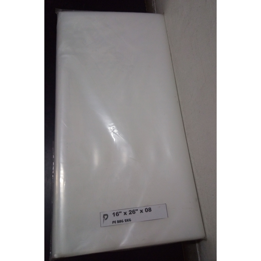 ถุงพลาสติก PE ใส / 16 x 26 นิ้ว ใส PE 08 (0.08mm) ถุงพลาสติก / ถุง PE แบบหนา / แบบหนา / ห่อแช่แข็ง