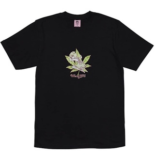 เสื้อยืดผ้าฝ้ายพิมพ์ลายแฟชั่น GOODBOY WEEDLOVE TEE