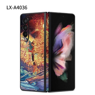 26-[สติกเกอร์น่ารัก ปรับแต่งได้] สติกเกอร์ฟิล์มป้องกันรอย สําหรับ Samsung Galaxy Z Fold 4 Fold 3 Fold 2 Fold 1