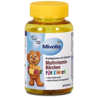 วิตามินรวมเด็กเยลลี่พี่หมีจากเยอรมัน สำหรับเด็ก4ปีขึ้นไป Mivolis Multivittamin Barchen fur Kinder