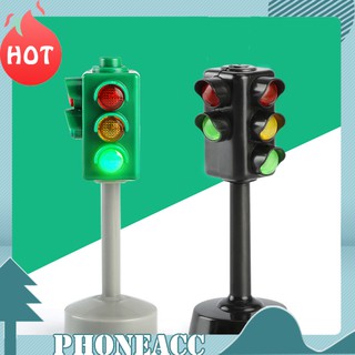 &lt;PHONEACC Toy&gt; ป้ายไฟจราจร ขนาดเล็ก พร้อมเสียง LED ของเล่นเพื่อการศึกษา สําหรับเด็ก