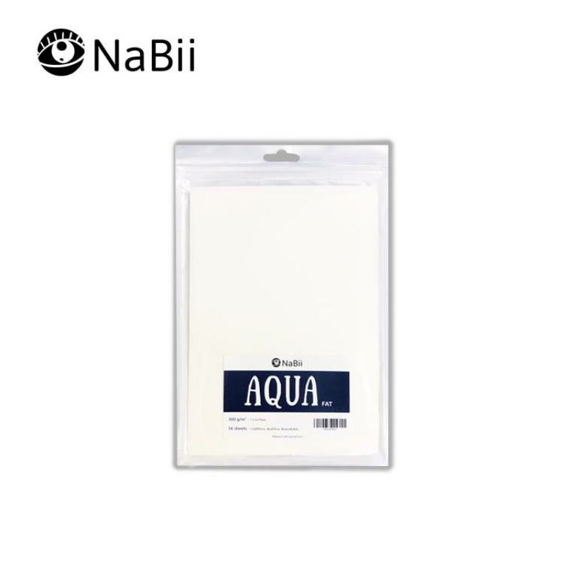 NABii AQUA FAT WATERCOLOR DRAWING PAPER 300GSM FILE 16 แผ่น