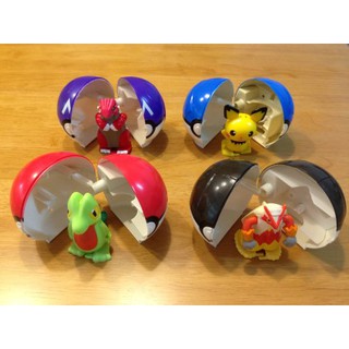 แฮปปี้ Happy Meal Pokemon Ball และ ลูกข่าง โปเกมอน โก ครบเซต 8 ตัว หายาก สินค้าตั้งโชว์