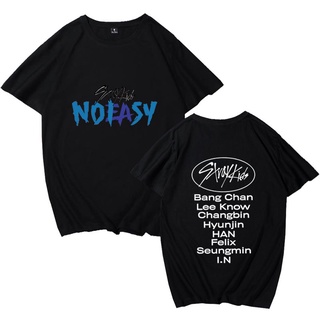 [ปรับแต่งได้]KPOP Cotton เสื้อยืด Stray Kids NOEASY เดียวกันพิมพ์เสื้อแขนสั้น Plus ขนาดผู้ชายและผู้หญิง 2022 ฤดูร้อนใหม่