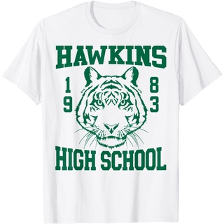 เสื้อยืด พิมพ์ลาย Netflix Stranger Things Hawkins High School 1983 สําหรับผู้ใหญ่Size S-5XL