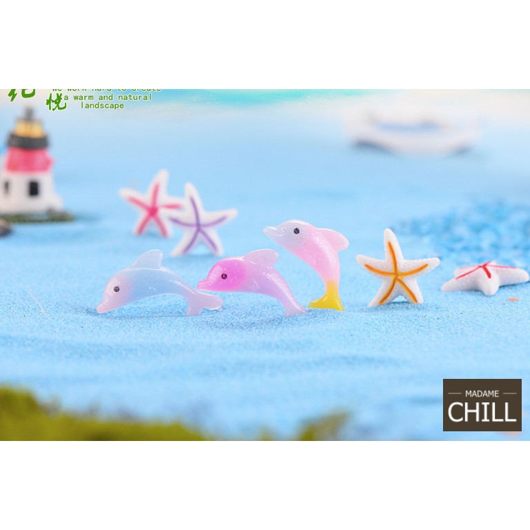 [MC837] ตุ๊กตุ่นจิ๋ว ปลาโลมา และปลาดาว (1 ชิ้น ราคา 9 บาท)