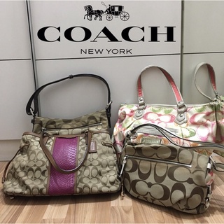 😱ส่วนลดสุดสยอง 50%😱 กระเป๋า COACH กระเป๋าสะพายข้างผู้หญิง สินค้าหายาก เลิกผลิต สภาพดีเหมือนใหม่ 🔥 ราคาถูก 🔥พร้อมส่ง