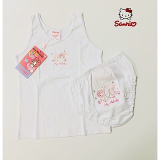 เสื้อซับในเด็กหญิง+กางเกงในเด็กหญิง แบรนด์sanrioลายmymelody