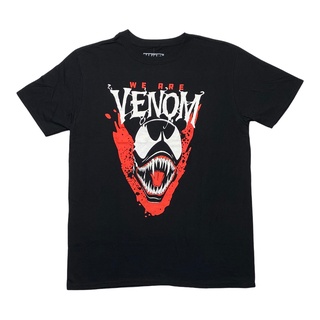 เสื้อยืดโอเวอร์ไซส์เสื้อยืด พิมพ์ลายกราฟิกโลโก้ Marvel We Are Venom ขนาดใหญ่ สีดํา สําหรับผู้ชายS-4XL