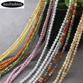 7 Colors Australian Zircon Cut Noodles Beads 2mm Flash Small Gem Stone Diy