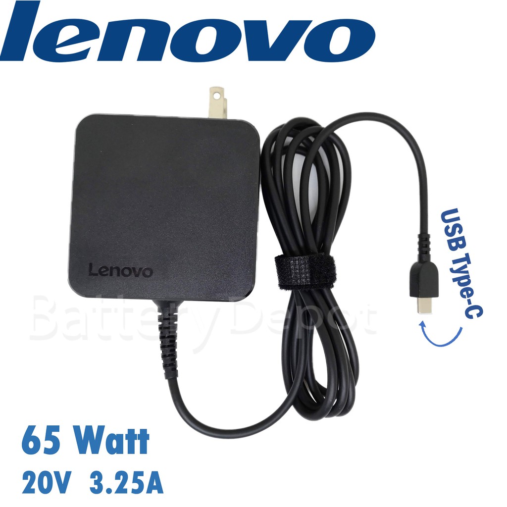 รุ่นใหม่ Lenovo Adapter ของแท้ 20V/3.25A 65W หัว USB Type-C สายชาร์จ Lenovo ThinkPad T14 Gen1 อะแดปเตอร์