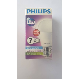 หลอด LED PHILIPS A60 ESSENTIAL 7 Watt E27 COOLDAYLIGHT