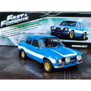 โมเดลรถfordescort 1/18 โมเดลรถ ford escort Fast and Furious ฺBrians 1:18  โมเดลรถของขวัญ ราคา ok