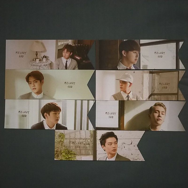 BTOB 3rd MELODY FANKIT BOOKMARK EUNKWANG MINYUK CHANGSUB HYUNSIK ILHOON SUNGJAE BTOB