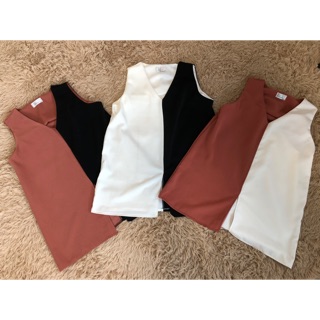 เสื้อแขนกุด 2 Tone สไตล์หรู ดูแพง