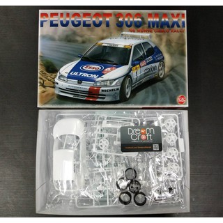 NUNU 1/24 PEUGEOT 306 MAXI 96 MONTE CARLO RALLY (โมเดลรถยนต์ Model DreamCraft)