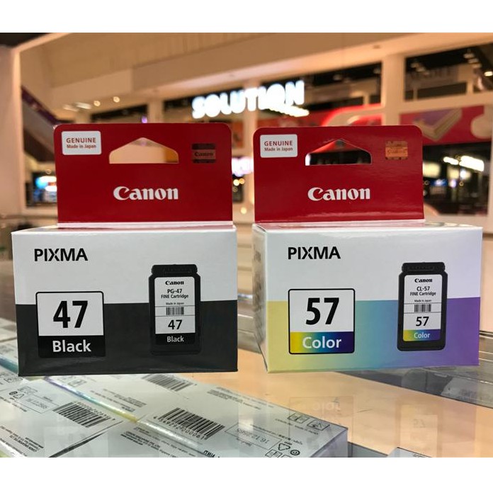 หมึกแท้ ตลับหมึกอิงค์เจ็ท Canon Ink PG-47 / CL-57  สีดำ และ สี ของแท้ 100% รูปที่ 6