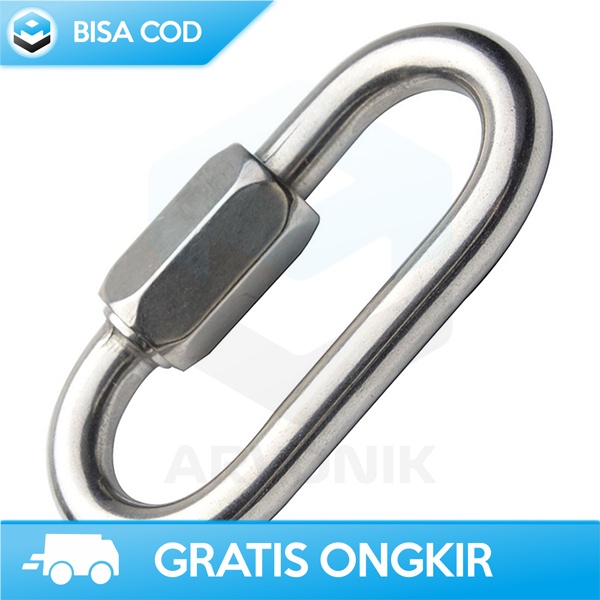 CARABINER CLIMBING SAFETY LOCK XINDA สแตนเลส ANTI-RUST ORIGINAL