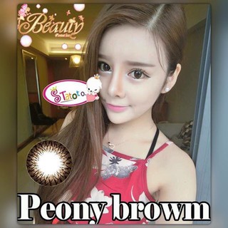 Peony Brown TATOTO Contact Lenses คอนแทคเลนส์ #67