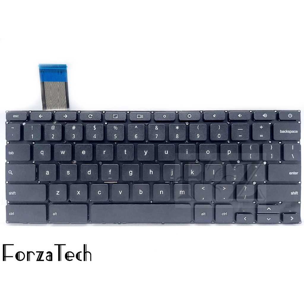 Asus Chromebook C300 C300M C300MA C201P แป้นพิมพ์แล็ปท็อปสีดํา