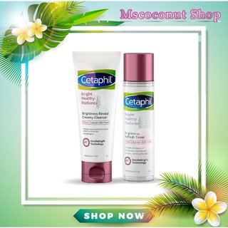 Cetaphil Bright Healthy Radiance Cleanser 100 g. and Brightness Refresh Toner 150 ml.