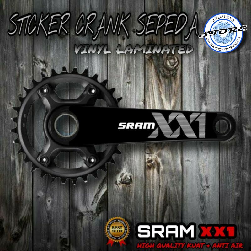 ล่าสุด SRAM XX1 จักรยาน Crank สติกเกอร์รูปลอก / SRAM XX1 จักรยาน Crank Decal สติกเกอร์