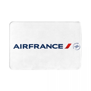 พรมเช็ดเท้า ผ้าสักหลาด กันลื่น ลายโลโก้ Air France ขนาด 16x24 นิ้ว ดูดซับน้ํา แห้งเร็ว สําหรับห้องน้ํา พร้อมส่ง