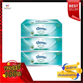 คลีเน็กซ์เช็ดหน้าซิลค์กี้สมูท 80แผ่น X3KLEENEX FACIAL SILKY SMOOTH 80SHEETS X3