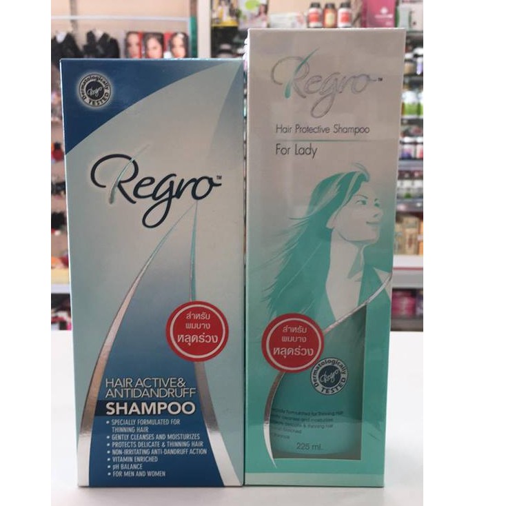 Regro Hair Active &amp; Antidandruff Shampoo / Regro Hair Protective Shampoo for Lady