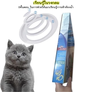 AL-086 CitiKitty อุปกรณ์ฝึกแมวขับถ่ายให้เป็นที่ ชุดฝึกแมวเข้าห้องน้ำ กระบะทรายแมว ฝึกได้ทุกวัย 🔥 พร้อมส่ง 🔥