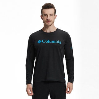 ใหม่ Columbia Columbia เสื้อยืดลําลอง สําหรับผู้ชาย แขนยาว คอกลม PM1421