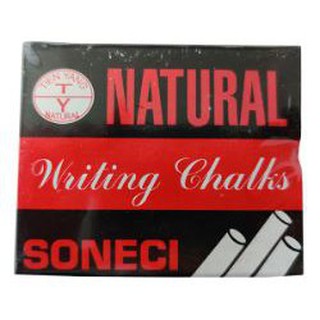 SONECI ชอล์ก ชอล์กขาว ชอล์กสี จำนวน 60แท่ง/กล่อง NATURAL WRITING CHALKS ชอล์ค